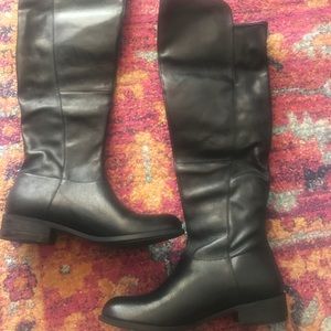 Steve Madden over the knee leather boots!